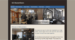 Desktop Screenshot of ozshowerdoors.com